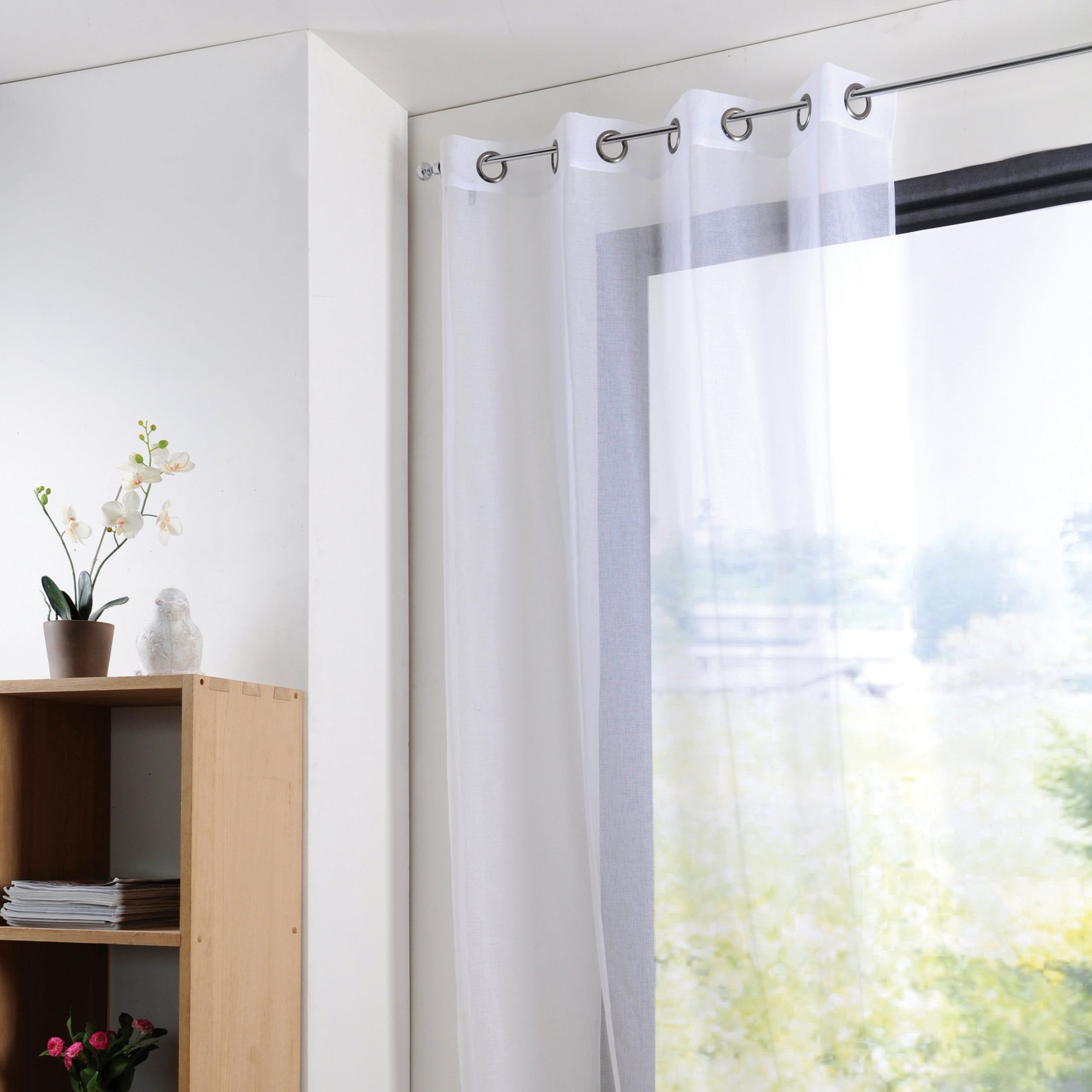 STOF - Tenda Monna Voile Bianca Linea Lovely Casa 140x280 cm
